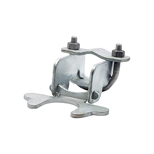 1-3/8”X1-3/8”Kennel Gate Latch For Dog Kennel, Chain Link Fence Latch Hardware, Galvanized Steel (2 Pack) #TOP6