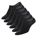 Copper Infused No Show Socks for Men and Women Non-slip Moisture Wicking Low Cut Socks (6 Pairs, Size7-10)
