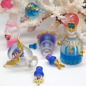 Small Bottle Container and Stopper UV Resin Epoxy Silicone Mold Jewelry Casting 6 Trays Set with Manual