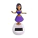 Solar Swing Juguete Hawaiana Falda Ornamento De La Belleza De La Muñeca,Solar Powered Dancing Hula Girl Balanceo Bobble Toy Gift para La DecoracióN del Coche(Color Aleatorio de la Base