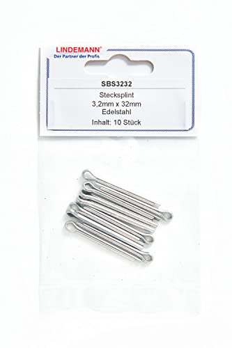 New Marine 10 Cotter Pins DIN94 ISO1234 V4A AISI316 1.4401 3.2 mm x 32 mm