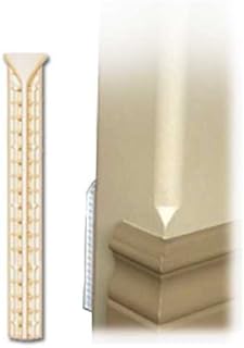 20-Pack Squarz-It Drywall Bullnose Rounded-to-Square Corner Conversion Strips - Ideal for Baseboard, Crown Moulding, Trim