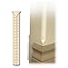 20-Pack Squarz-It Drywall Bullnose Rounded-to-Square Corner Conversion Strips - Ideal for Baseboard, Crown Moulding, Trim