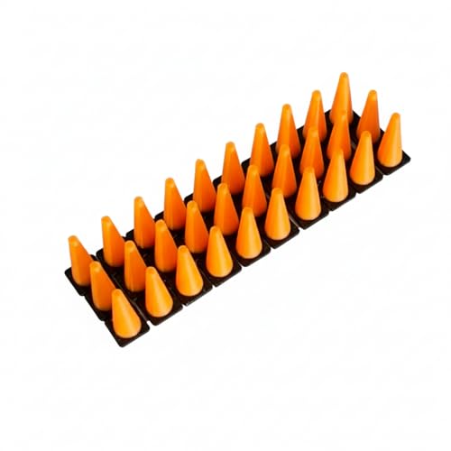 Hot Hobby RoadScapes HO Scale (1:87) Traffic Cones (30 Pack) – Orange/Black Layout Detail