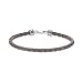 Produktbild Thomas Sabo Unisex Lederarmband grau 925 Sterling Silber geschwärzt Leder A2011-682-5