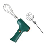 wrtgerht Kabelloser elektrischer Handmixer for den Haushalt, wiederaufladbarer USB-Handrührer mit abnehmbaren Rührbesen, Backen zu Hause for die Küche, leicht tragbar Küchengeräte
