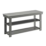 Convenience Concepts Oxford Utility Mudroom Bench, Gray
