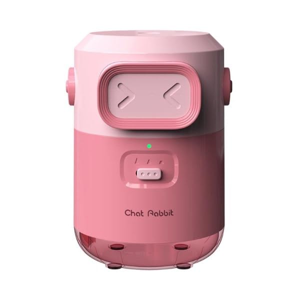 Sacapuntas eléctrico Vankarr automático para niños, 2000 mAh, recargable por USB, para lápices de 6,5 – 8 mm, para lápices de colores, niños, escuela, hogar, oficina, rosa