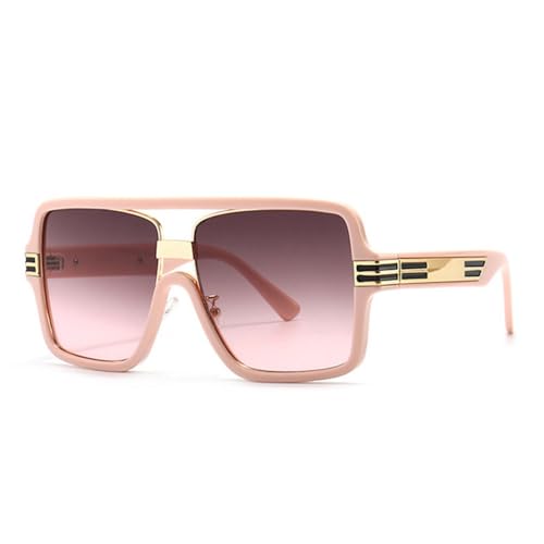 Lunettes de soleil rétro grand format finition léopard pour un style affirmé