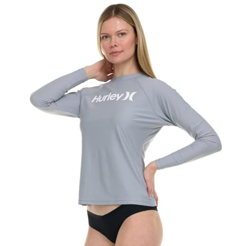Image of Hurley Rash Guard for Women, Womens Rash Guard Long Sleeve Shirts, Rashguard Swim Shirt Women UPF 50+ SPF & UV Protection