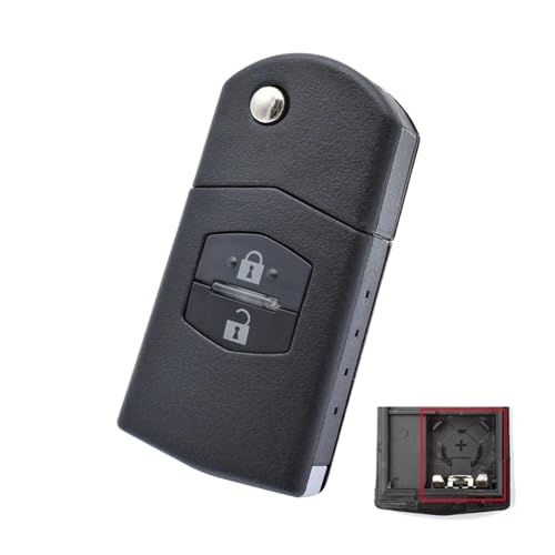 Coque clé télécommande voiture 2 boutons pour Mazda Demio CX7 RX8 MX5 MPV - 3