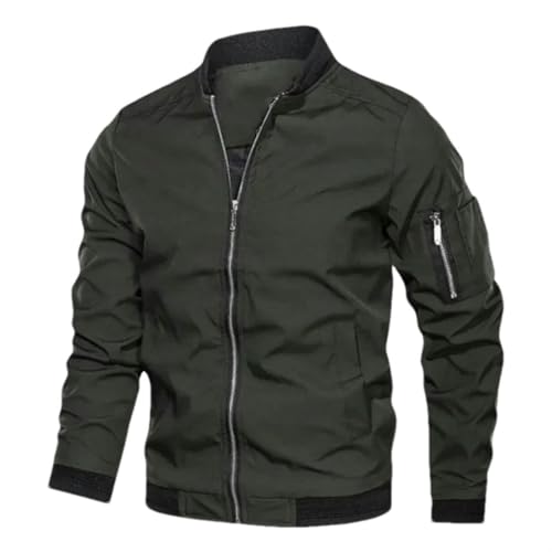 Veste cargo à fermeture éclair homme multi-poches pratique
