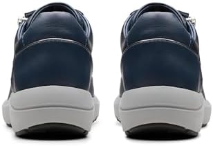 Clarks Tivoli Zip – Sneaker Donna In Pelle, Colore Blu Navy, Tacco Comodo, 37.5 EU