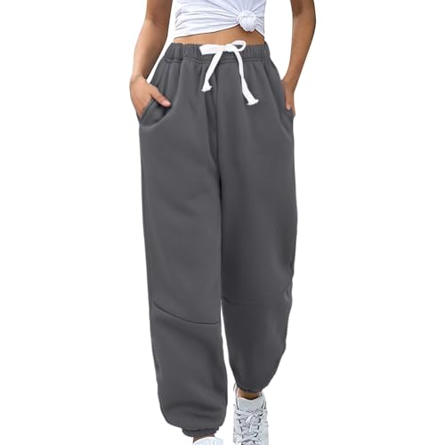 Pantalon de jogging pour femme chaud avec poches pour en finir avec le froid