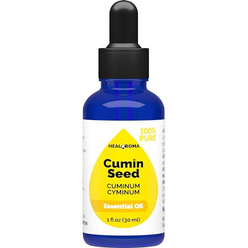 Cumin Seed Essential Oil 30 ml - 1 oz - Pure & Natural - with Pipette Dropper