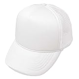 Plain Trucker Hat in White