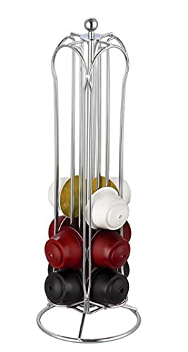 Dispensador dolce gusto 24 pcs base giratoria 360º - Soporte dispensador para capsulas de Cafe nespresso 24 Units cápsulas de acero inoxidable para uso en cápsulas Nespresso Cover