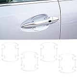 4pcs Door Bowl 3D Transparent Scratch Protection Sticker Car Door Handle Protection Accessories Univ