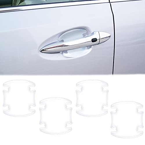 4Pcs Door Bowl 3D Transparent Scratch Protection Sticker Car Door Handle Protection Accessories Universal Waterproof Anti-Scratch Paint Invisible Protective Film #TOP3