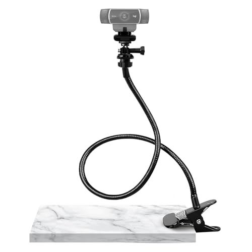 Blomise Webcam-Ständer 27 Verstellbare Schwanenhals Desktop Kamera Mount Hoder für alle Handys Logitech Webcam C925e C922 C930e C930 C920 C615 usw