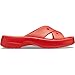 Crocs Women's Cross Strap Sandal with LiteRide Comfort Cherry Red 10 Medium