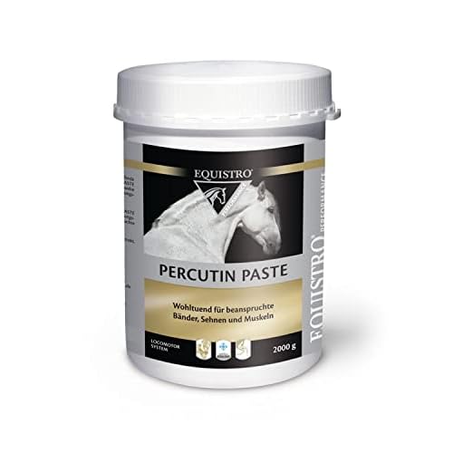 EQUISTRO® Percutin Paste | Pflegeprodukt für Pferde mit Tonerde, Arnika und Menthol | Normalisiert die Flüssigkeitsverteilung im Gewebe | Besonders wohltuend | 2.000g