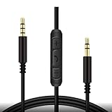 3.5mm Replacement Audio Cable for Sony WH-1000XM5/XM4/XM3/XM2・WH-XB910N/900N/700・WH-CH910N/710N/720N/700N/H900N・MDR-XB950B1/XB950BT/XB950N1/1000X/100AAP/10R/10RNC/1A with in-line Mic&Volume Control