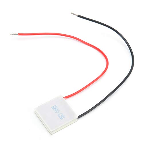 Dilwe 5V 1A 25x25mm thermoelektrischer Kühler, TEC104901 Kühlplattenmodul, rauscharmer Halbleiterkühler, Kühlkörper-Thermoelektrischer Kühler Peltierplattenmodul