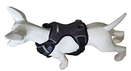 YAGO Sport Harness for Dogs Grey, Adjustable, Size M 69-80 cm, Waterproof Fabric - Image 4
