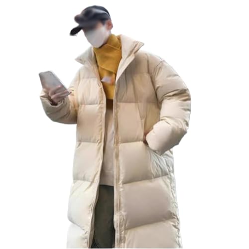 Medium And Long Down Jacket Men's Winter Thick Warm Korean Version Of Lovers Fashion Brand Coat - Image 4