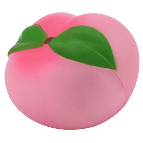 Juguete para Aliviar el Estrés, Juguete Suave para Apretar el Estrés, Juguetes Perfumados de Frutas de Melocotón, Bola Antiestrés de Elevación Lenta, Juguete para Apretar el