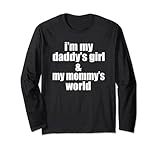 Photo Gallery im my daddy s girl & mamma s world carino donne, adolescenti, ragazze maglia a manica Photo Gallery im my daddy s girl & mamma s world carino donne, adolescenti, ragazze maglia a manica