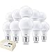 Lot de 10 ampoules LED Dya goutte A60, culot E27 (lumière chaude 3000 K, 10 W équivalents à 70 W)