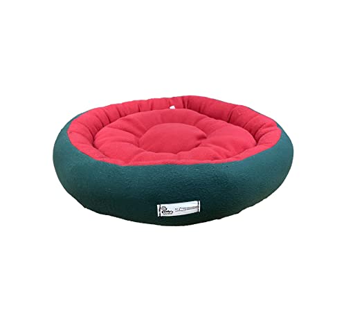Image of Premium Medium Size Dog Bed for Medium Dogs and Puppies Anti Skid Bottom Washable Orthopedic Big Dog /cat Beds Red /Green