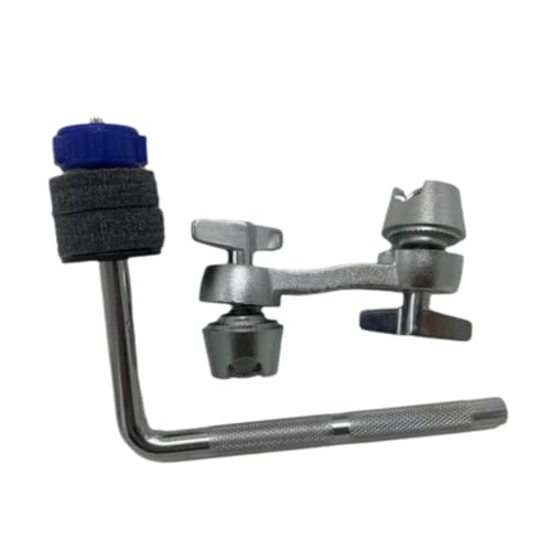 Abrazadera de montaje para platillo, brazo extensible para platillos, accesorios para batería, abrazadera ajustable en forma de L para partes de batería de alto rendimiento - Azul miniatura 2