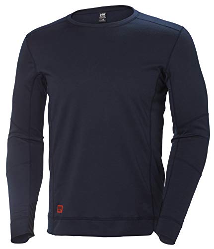 Helly-Hansen Hh LIFA Max Crewneck Base Layer Thermal Shirt Mens Long Sleeve Moisture Wicking Lightweight Warm Black