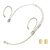 J K MIC-J 069 Earhook Headworn Headset Unidirectional Microphone Compatible with Sennheiser Wireless Microphone System - 1/8" TRS Locking Screw Plug #3