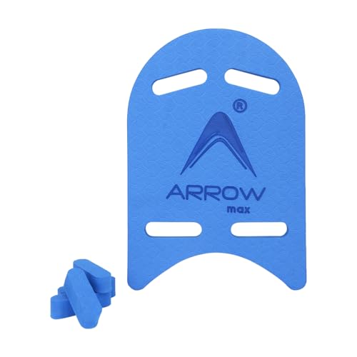 Image of Arrowmax Swimming Kickboard for Kids and Adults - EVA Foam Swim Training Board with Ergonomic Grip - Swim Aid for Beginners and Advanced Swimmers - Lightweight and Durable (Dark Blue)