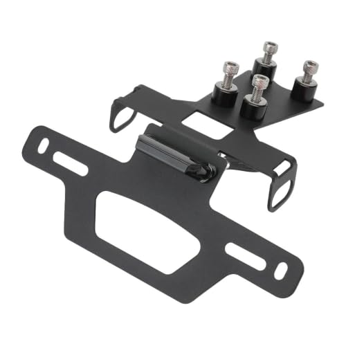 Support Plaque d'Immatriculation Moto Éclairage LED Cadre Arrière Ajustable - 5