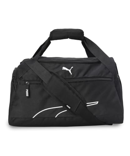 Image of Puma Polyester Unisex-Adult Fundamentals Travel Duffle S, Black (9140101), 24 CM