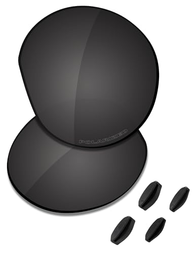 Image of Saucer Premium Replacement Lenses for Oakley HSTN OO9464 50mm Sunglasses High Definition - Carbon Black Polarized