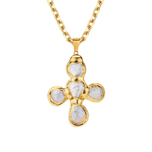 Colorful Cross Zircon Pendant Necklace, Dainty Gold Cross Pendant Necklace, Adjustable Chain Jewelry for Women