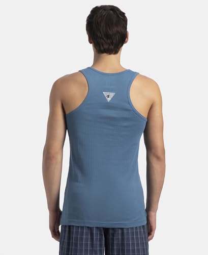 Image of Jockey 9922 Men Super Combed Cotton Rib Round Neck with Racerback Gym Vest