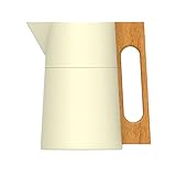 Haute qualité et durable : construit avec un couvercle en PP sans BPA et un intérieur et un extérieur en acier inoxydable 304 durable de qualité alimentaire, notre pichet à café sous vide est parfait comme distributeur thermique de thé/café, carafe à lait, carafe à crème, jus, vin, pichet d'eau chaude.