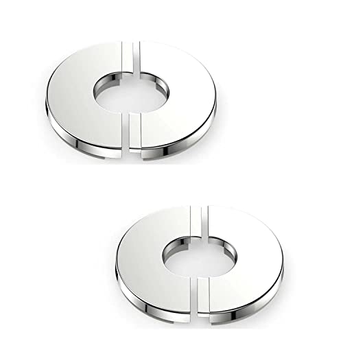 2 Pcs Stainless Steel Wall Split Flange,Self Adhesive Round Split Pipe Flange,Suitable For Various Pipes,Diameter 1.41Inch/36Mm (36Mm) #TOP17