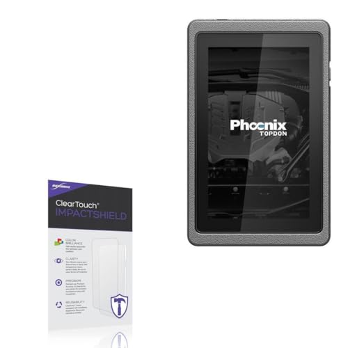 BoxWave Screen Protector Compatible with Topdon Phoenix Lite (7 in) - ClearTouch ImpactShield (2-Pack), Impenetrable Screen Protector Flexible Film