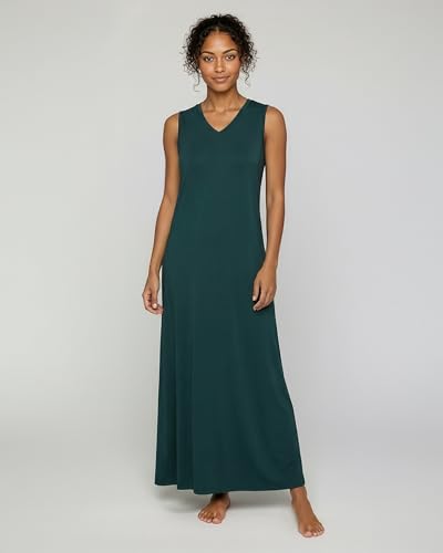 Image of Real Essentials 3 Pack: Women's Soft Tank Nightgown Sleeveless Nightshirt Sleep Dress (Available In Plus Size)