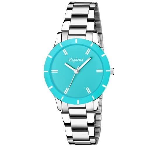 Highend H-LR-125 Stainless Steel Silver Plated Blue Round Dial Stylish Girls and Women Hmts Quartz Analog Wrist Watch (B0BS6SLGJD) Amazon Price History, Amazon Price Tracker
