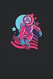  Divertido astronauta surfista: Cuaderno  Cuadriculado  A cuadros (6 \"x9\" (15,24 x 22,86 cm)), 120 páginas, papel crema, cubierta mate