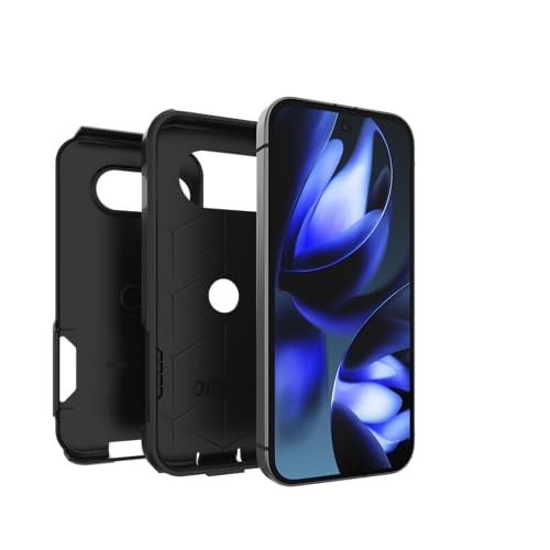 Image of OtterBox Google Pixel 9a Commuter Series Case - Black, Slim & Tough, Pocket-Friendly, with Port Protection